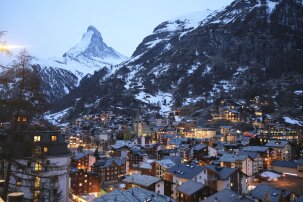 25 March 2024, Switzerland, Zermatt: The Swiss ski resort of Zermatt with the backdrop of the Matterhorn. Photo: Bernd Weißbrod/dpa (Photo by Bernd Weißbrod/picture alliance via Getty Images)